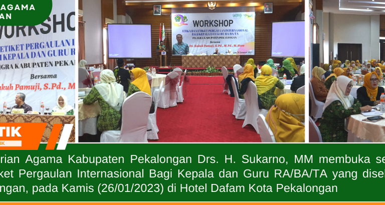 IGRA Kab. Pekalongan Gelar Workshop Etika Keprotokolan dan Pergaulan Internasional