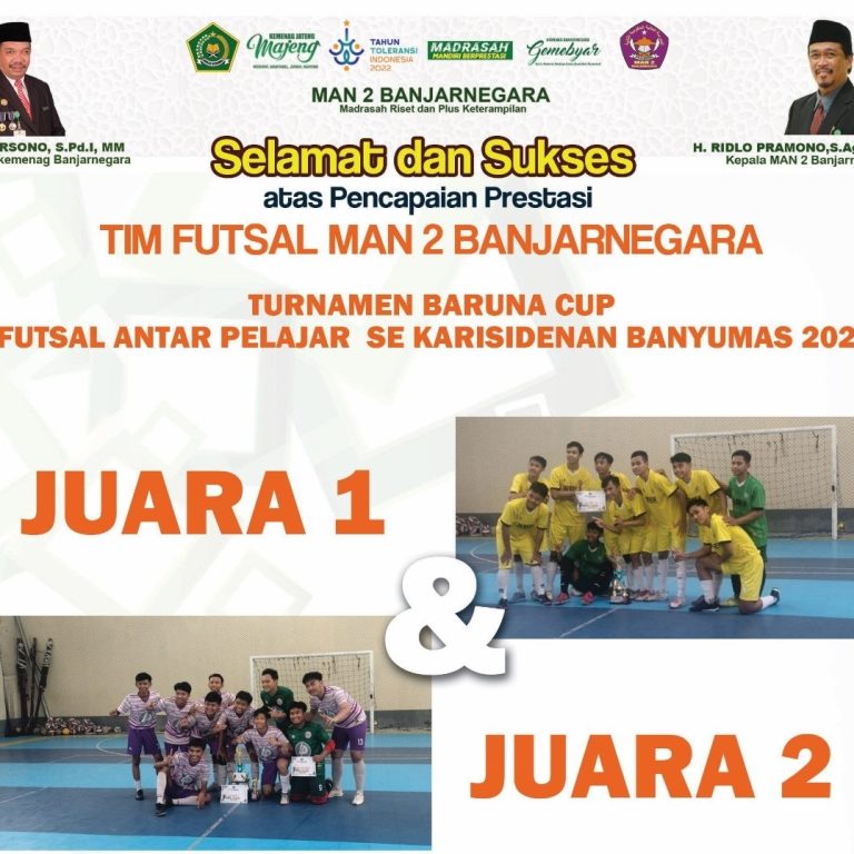 Istimewa, All MAN 2 Banjarnegara Final Tersaji Di Baruna Futsal Turnamen Antar Pelajar Se-Banyumas