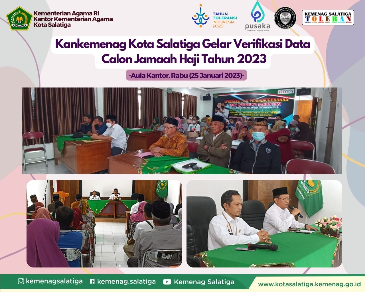 Kemenag Salatiga Gelar Verifikasi Dokumen Jamaah Haji Tahun 2023 – Kantor Wilayah Kementerian Agama Provinsi Jawa Tengah