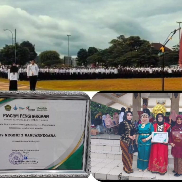 MTs Negeri 2 Banjarnegara Kembali Terima Penghargaan Sebagai Madrasah Adiwiyata