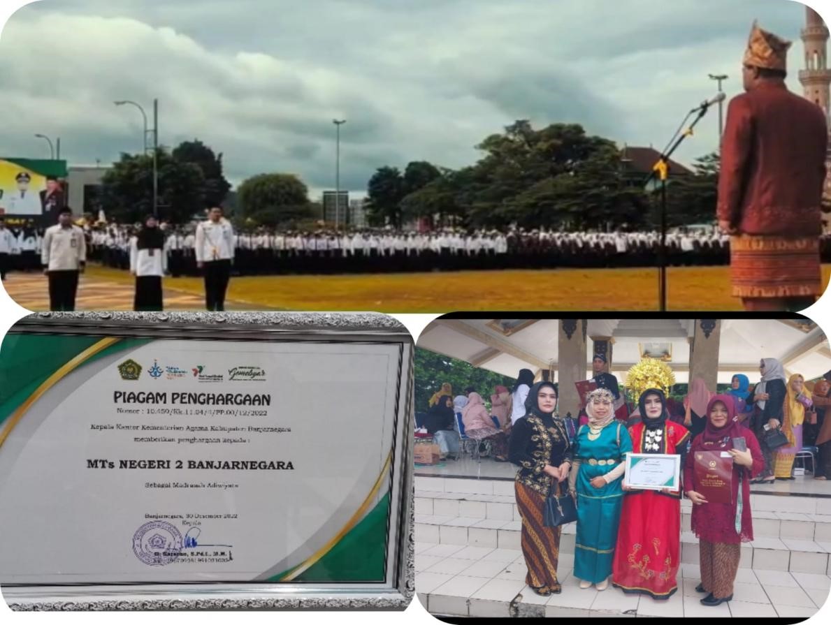 MTs Negeri 2 Banjarnegara Kembali Terima Penghargaan Sebagai Madrasah Adiwiyata