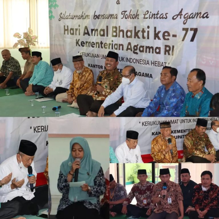 Peringati HAB ke 77 Kemenag Kudus Adakan Tasyakuran dan Silaturahmi Bersama Tokoh Lintas Agama