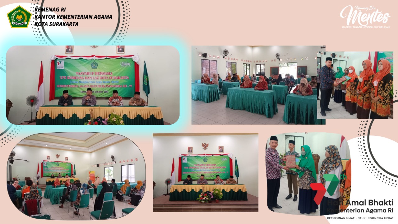 Kerjasama Dengan LAZ Kota Surakarta, UPZ Kemenag Tasarufkan Ratusan Juta Ke Mustahik
