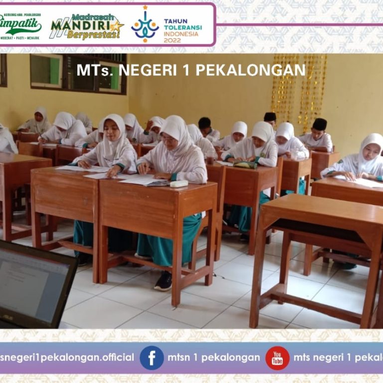 Persiapan Seleksi SNPDB MAN IC Pekalongan 2023, MTs N 1 Pekalongan  Adakan  Tryout