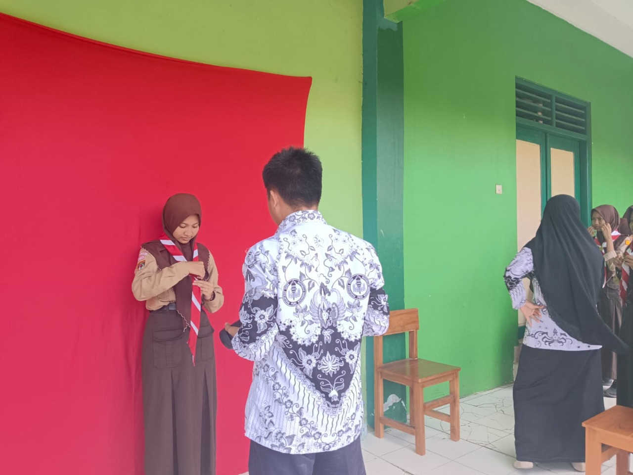 Anggota Gudep MTsN 1 Rembang Ramai-ramai Buat KTA