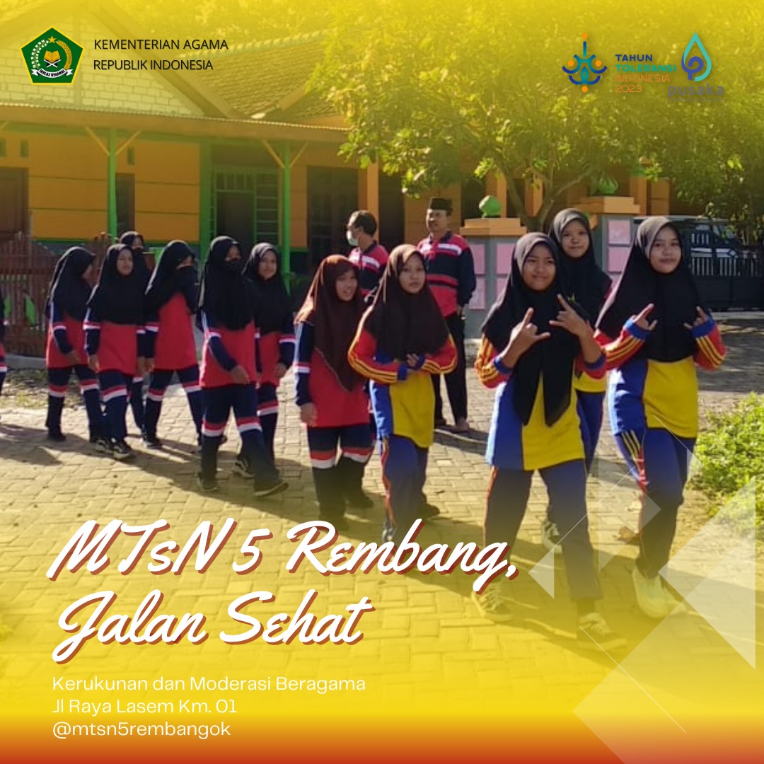 MTsN 5 Rembang Gelar Jalan Sehat Kerukunan