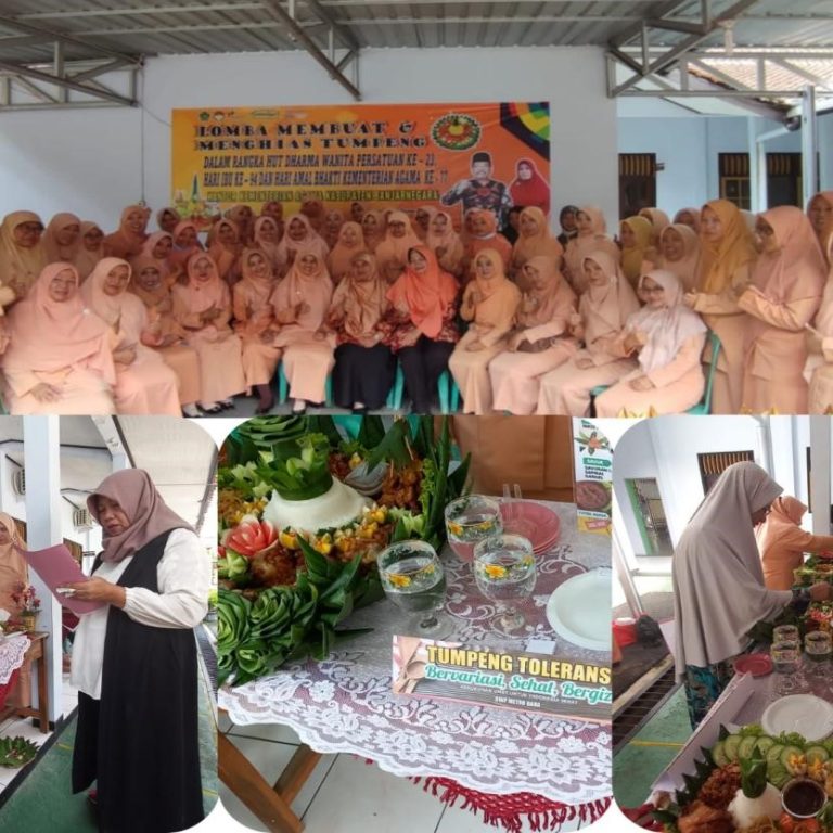 <strong>DWP MTs Negeri 2 Banjarnegara Ikuti Lomba Membuat dan Menghias Tumpeng</strong>