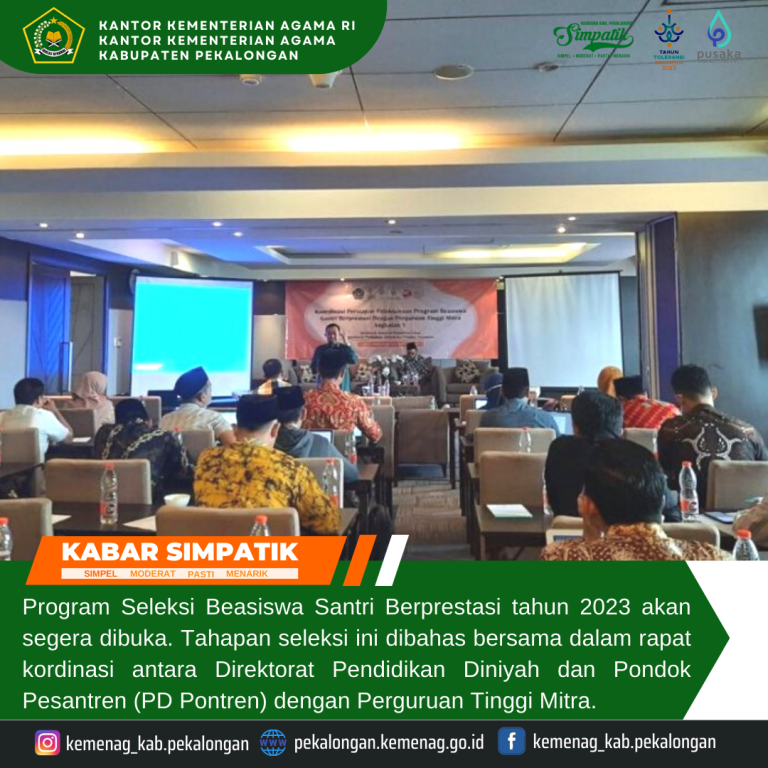 Kemenag Siap Buka Seleksi Beasiswa Santri 2023, Pendaftaran melalui Aplikasi Pusaka