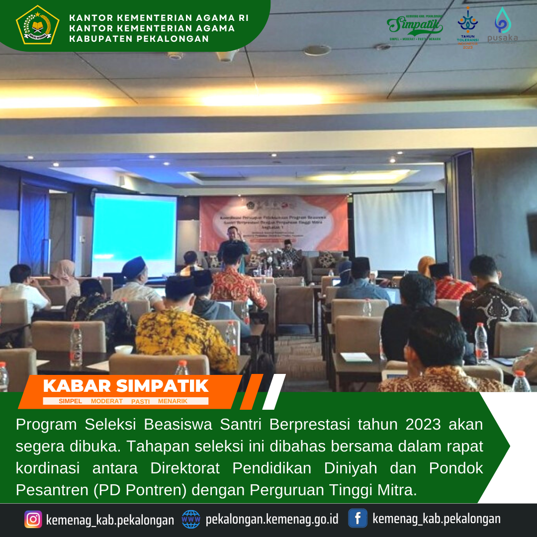 Kemenag Siap Buka Seleksi Beasiswa Santri 2023, Pendaftaran melalui Aplikasi Pusaka