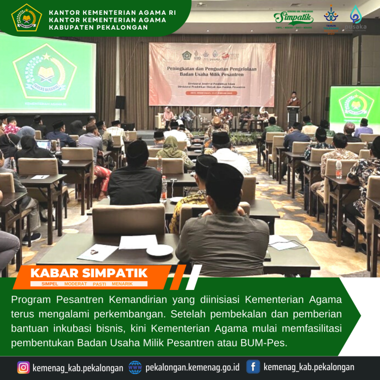 Kemenag Fasilitasi Pembentukan Badan Usaha Milik Pesantren
