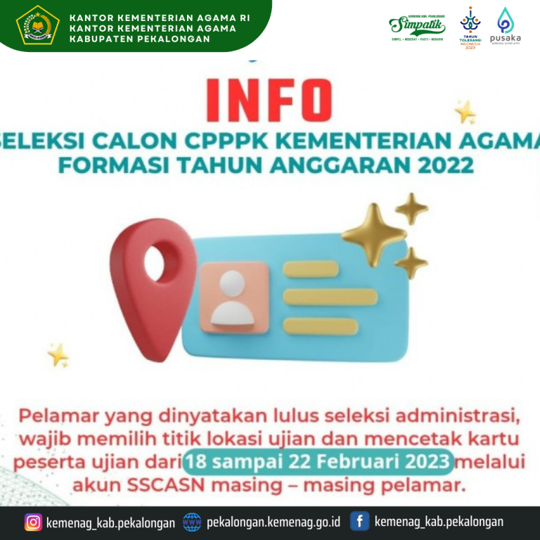 Seleksi Kompetensi Akan Dilaksanakan, Ini Waktu Cetak Kartu Peserta Ujian Calon PPPK Kemenag