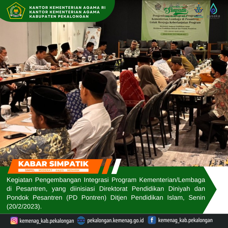Kemenag Fasilitasi Sinergi Pesantren dan Kemenparekraf