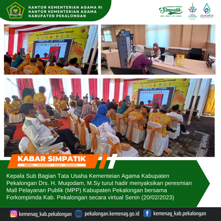 Peresmian MPP Kabupaten Pekalongan