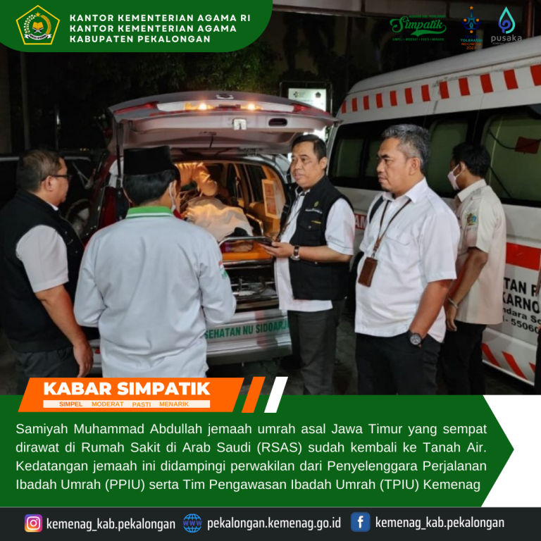 Kemenag Pantau Pemulangan Jemaah Umrah Sakit Pasca Dirawat di RS Arab Saudi
