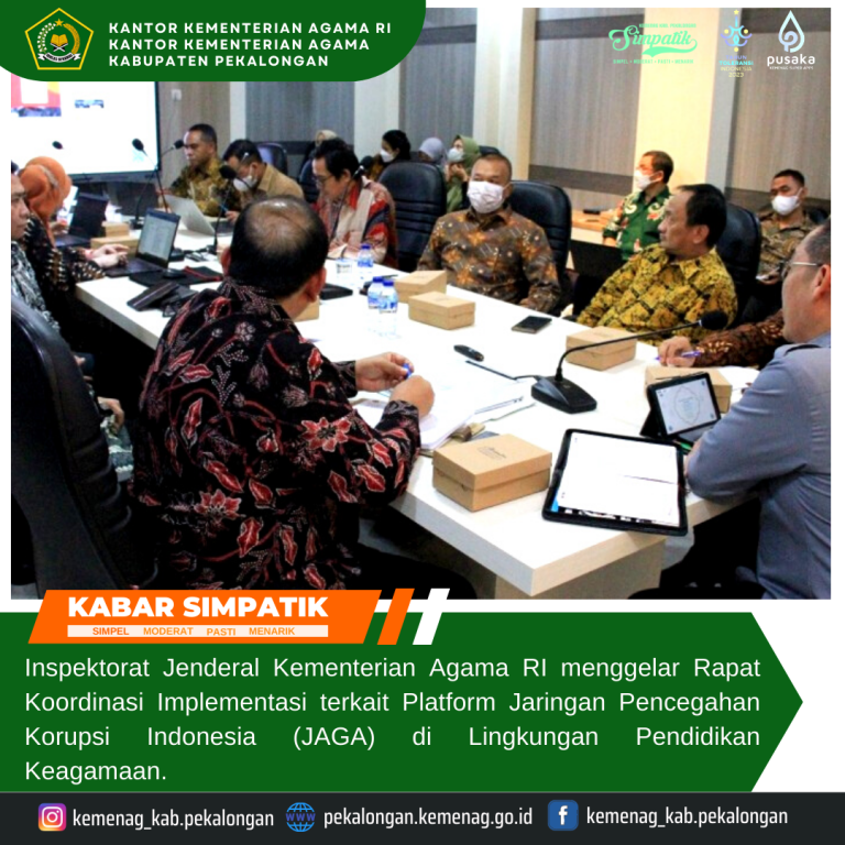 Kemenag dan KPK Sinergi Implementasi Platform Jaringan Pencegahan Korupsi Indonesia