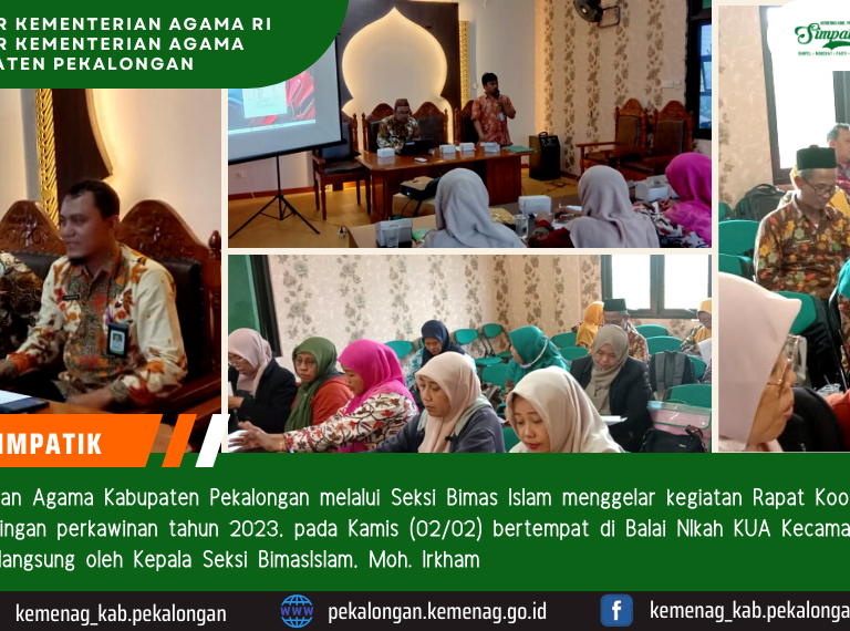 Kasi Bimas Islam Pimpin Rakor Pelaksanaan Bimwin Tahun 2023