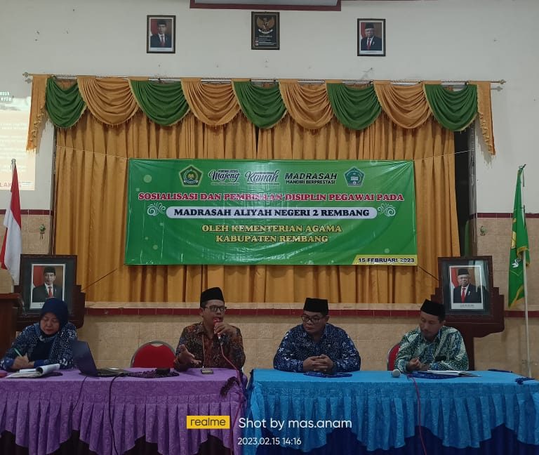 Tingkatkan Disiplin Pegawai, MAN 2 Rembang Gelar Pembinaan