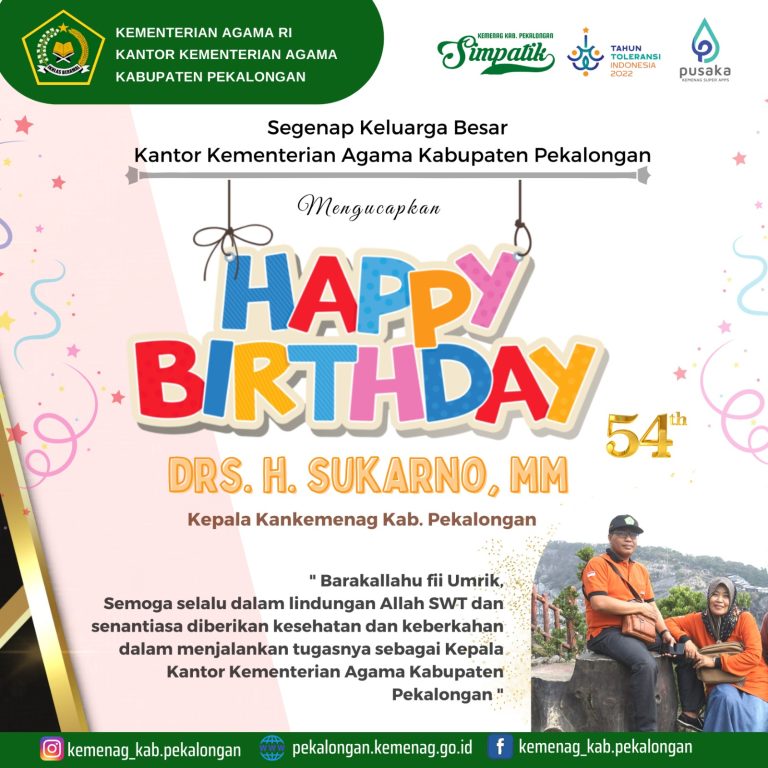 Ultah ke-54, Doa dan Harapan untuk Kepala Kemenag