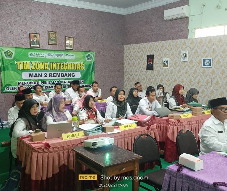 MAN 2 Rembang Jalani Penilaian Pendahuluan Zona Integritas