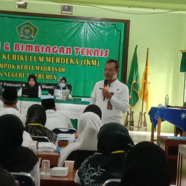 MTs Negeri 5 Kebumen Adakan Sosialisasi dan Bimtek Implementasi Kurikulum Merdeka