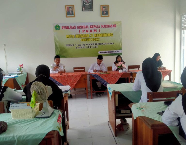 MTsN 3 Rembang Jalani PKKM oleh Tim Pengawas Madrasah