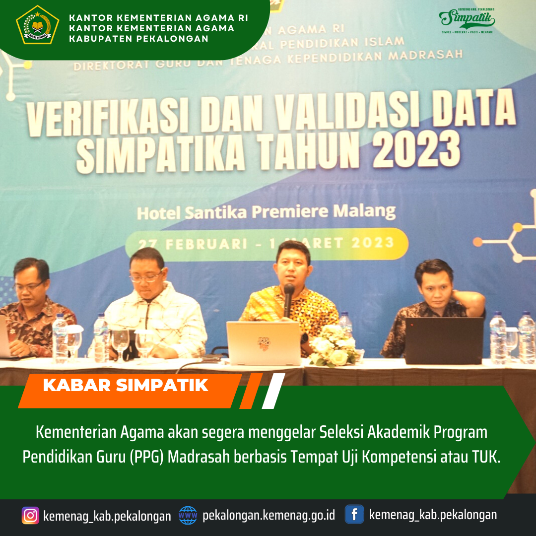 Kemenag segera Gelar Seleksi Akademik Pendidikan Guru Madrasah