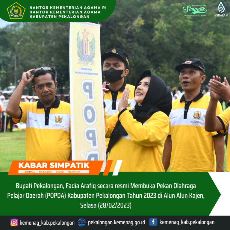 Bupati Fadia Resmi Buka POPDA Kabupaten Pekalongan Tahun 2023