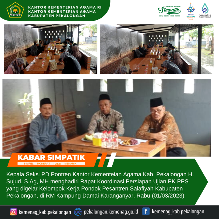 Rapat Koordinasi Pokja PPS Kabupaten Pekalongan