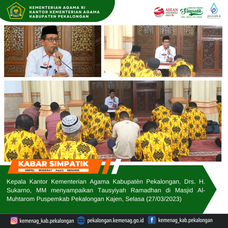 Kepala Kemenag Imbau ASN Sambut dan Isi Ramadhan Dengan Kegembiraan