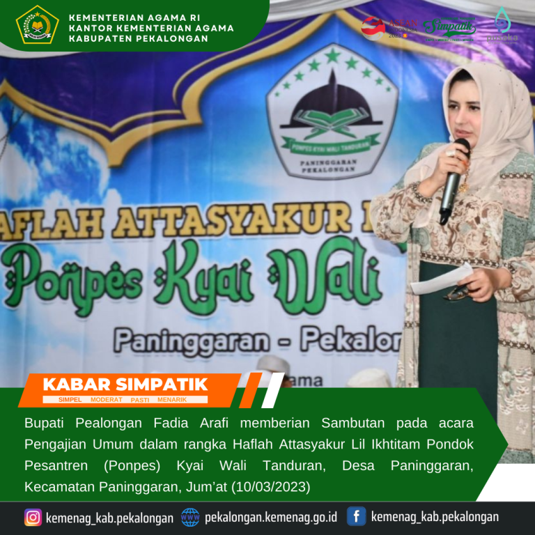 Jelang Libur Ramadhan, Bupati Fadia Arafiq Ajak Para Santri Tingkatkan Ibadah