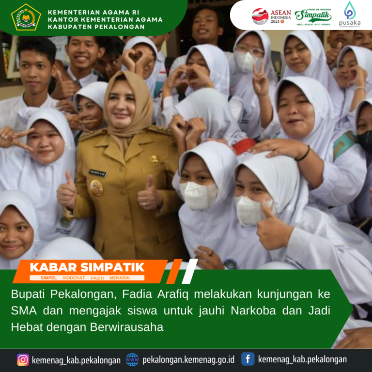 Fadia Menyapa, Bupati Pekalongan Kunjungi Siswa SMA