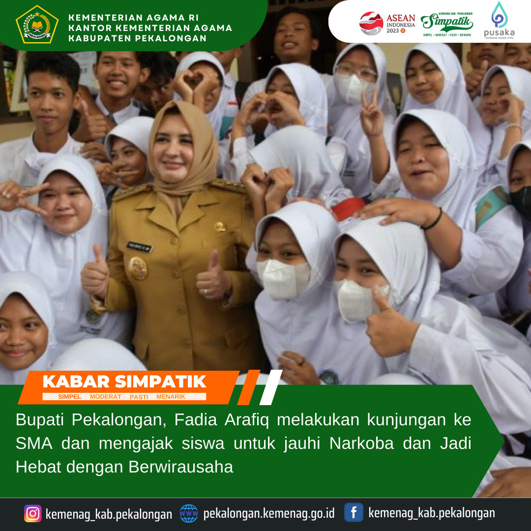 Fadia Menyapa, Bupati Pekalongan Kunjungi Siswa SMA
