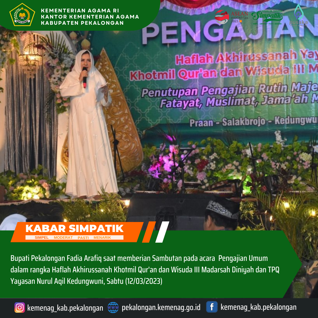 Haflah Akhirussanah Yayasan Al Agil Khotmil Qur’an dan Wisuda III Madin TPQ Nurul Aqil