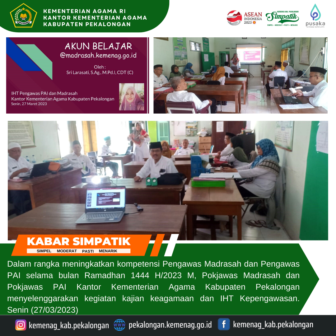In House Training Akun Belajar Domain @madrasah.kemenag.go.id