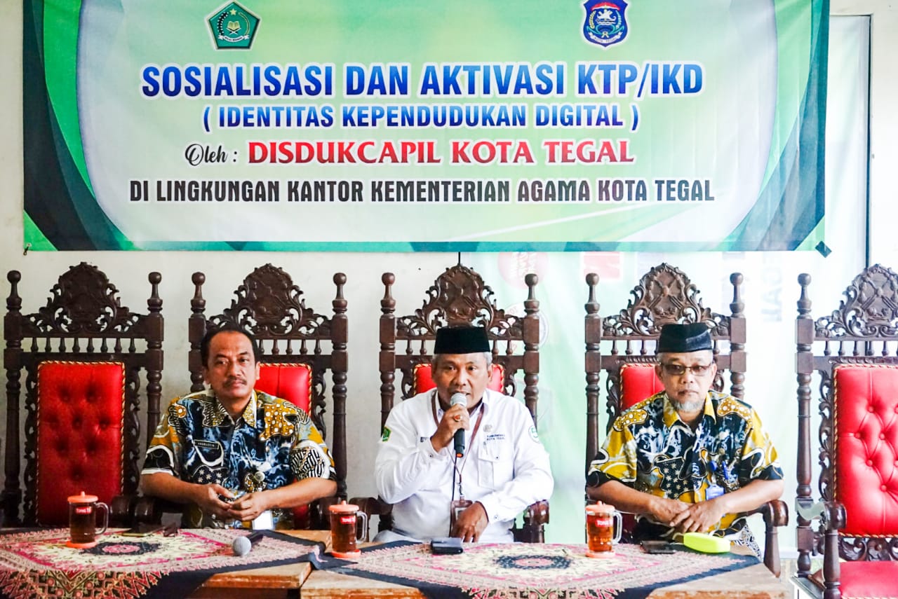 ASN Kemenag Kota Tegal Ikuti Sosialisasi Layanan Identitas Kependudukan Digital