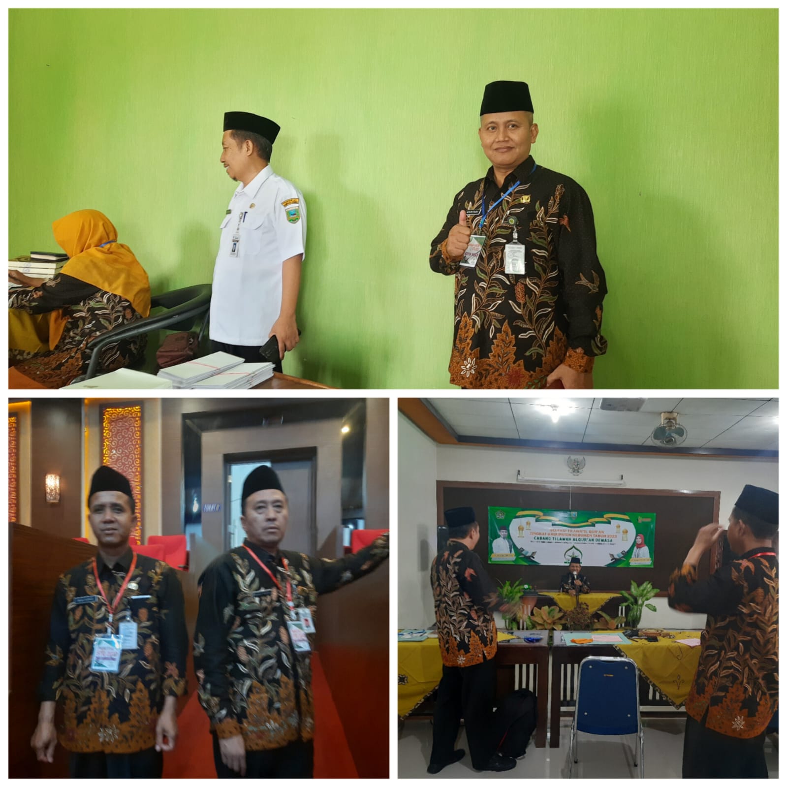 Pastikan STQ Berjalan Lancar, Kakankemenag dan Kabag Kesra Setda Kebumen Monitoring Pelaksanaan