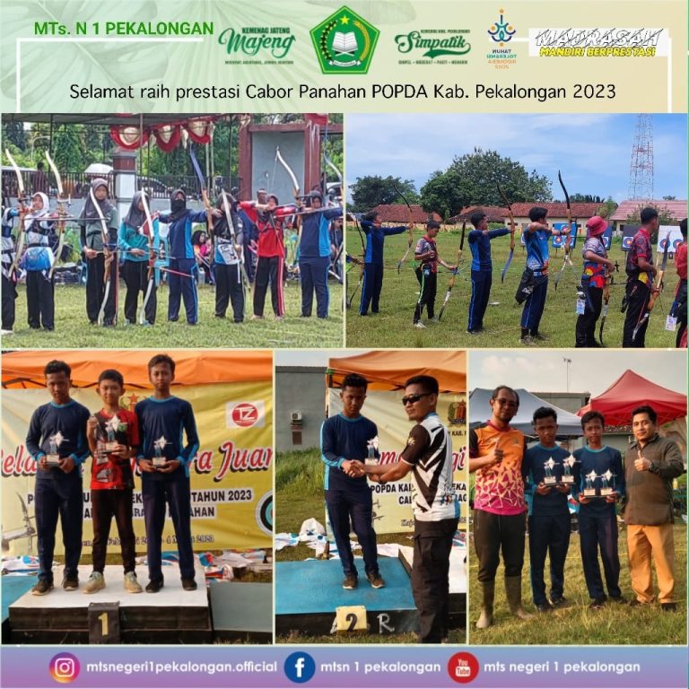 Siswa MTs N 1 Pekalongan Ukir Prestasi di Cabang Olahraga Panahan