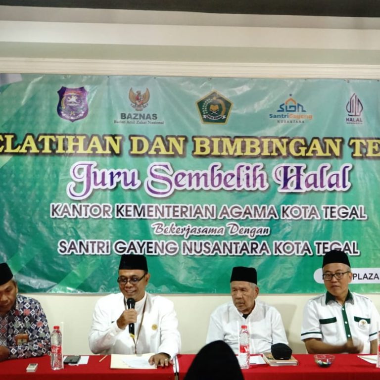 Tingkatkan Kompetensi Juru Sembelih Halal, Kemenag Gandeng Santri Gayeng Nusantara Selenggarakan Pelatihan dan Bimbingan Teknis Juleha