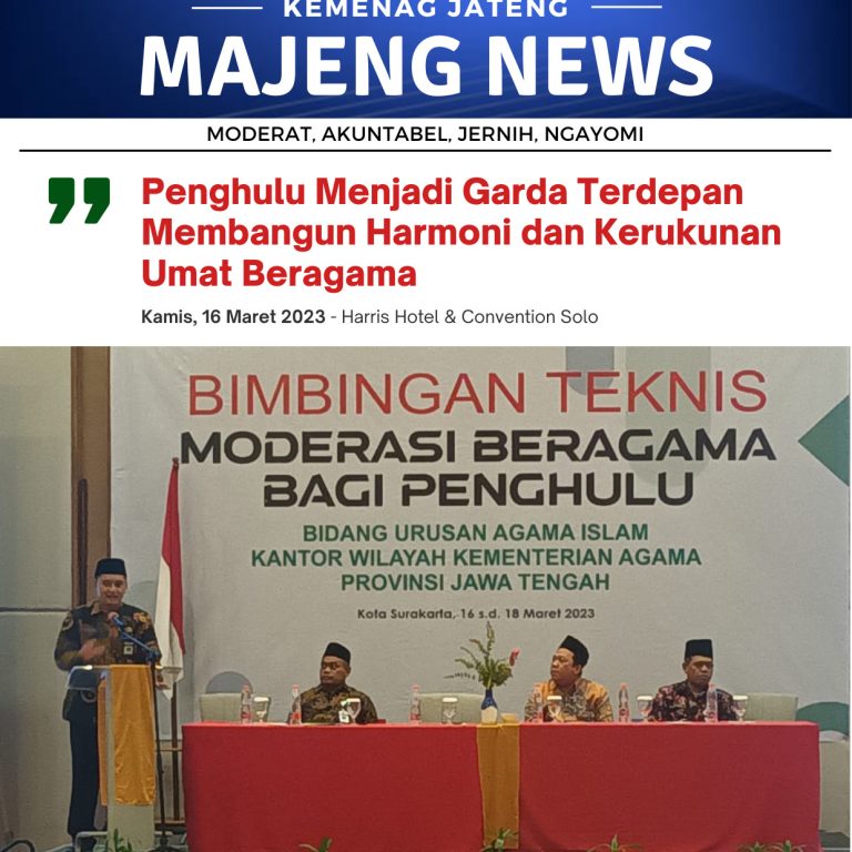 Penghulu Menjadi Garda Terdepan Membangun Harmoni dan Kerukunan Umat Beragama