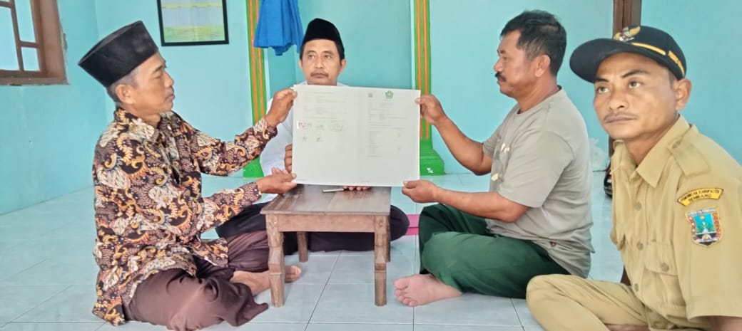 Sukamto Wakafkan Tanah 138 m3 untuk Musala di Kaliori