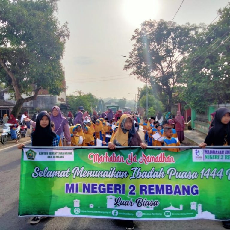 Sambut Ramadan, MIN 2 Rembang Gelar Pawai Ta’aruf