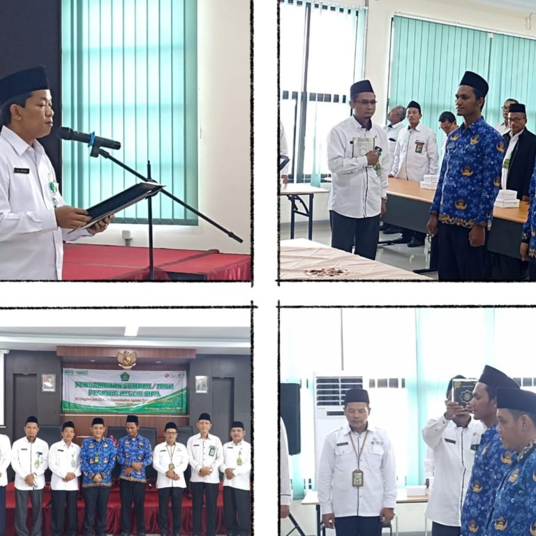 Dua PNS Kemenag Rembang Diambil Sumpah, Ini Pesan Kakankemenag