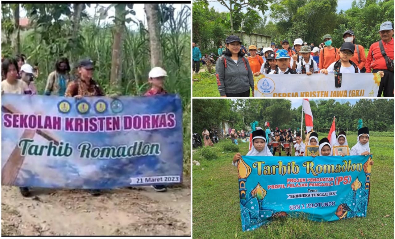 Komunitas Gereja dan Sekolah Kristen Turut Semarakkan Pawai Sambut Ramadan 1444 H