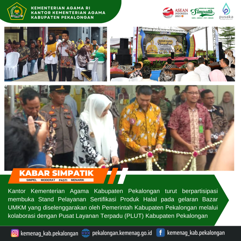 Bazaar UMKM Ramadhan 1444 H, Kemenag Buka Stand Layanan Sertifikat Produk Halal