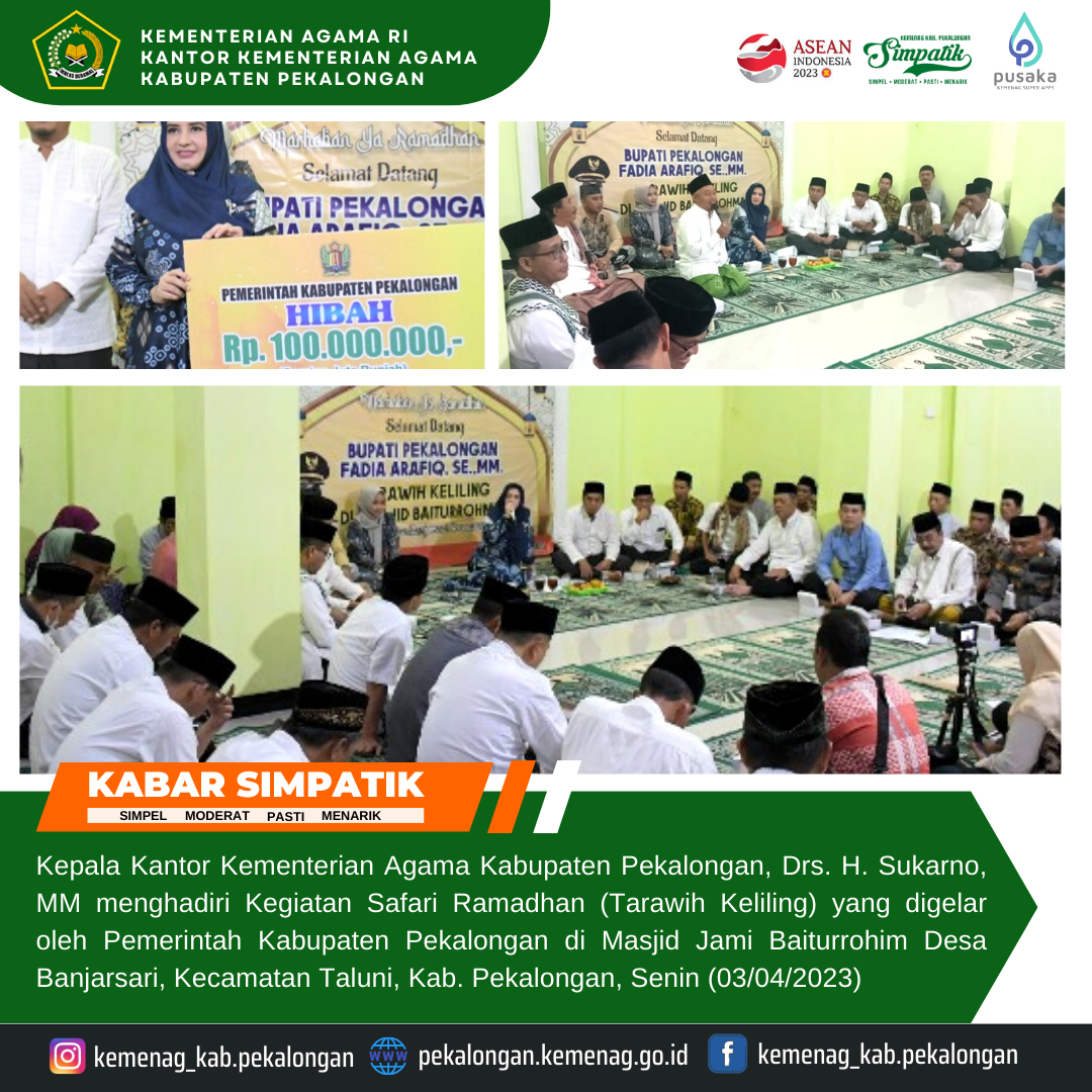 Kepala Kemenag Kembali Hadiri Safari Ramadhan