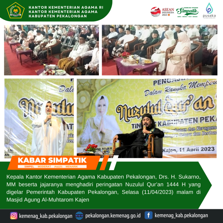 Kepala Kemenag Hadiri Nuzulul Qur’an 1444 H