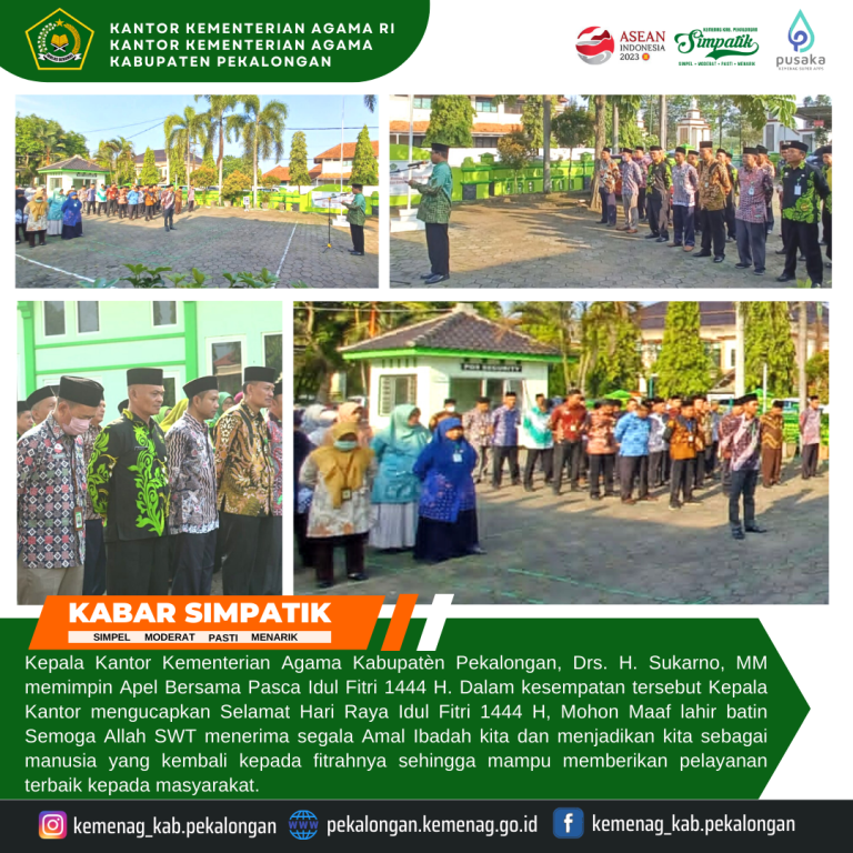 Apel Bersama Pasca Idul Fitri 1444 H