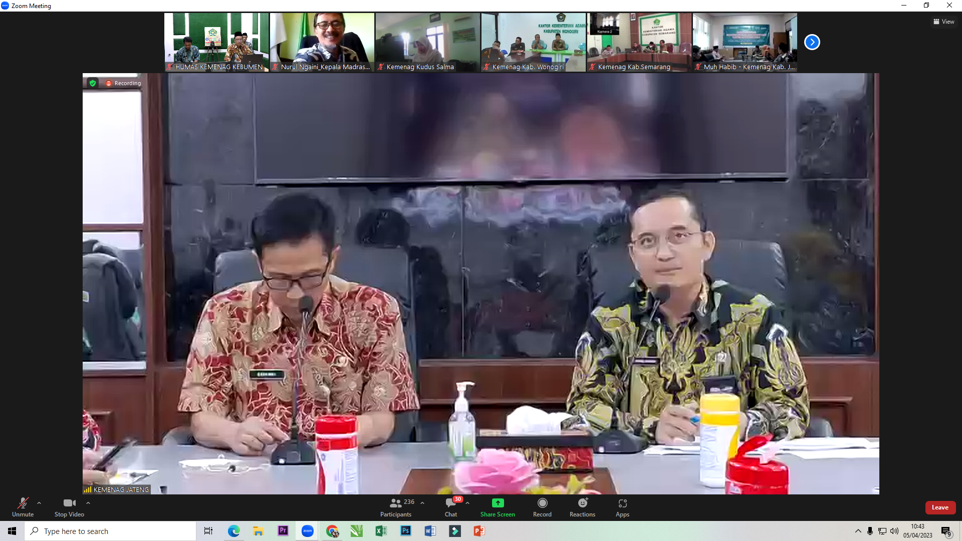 Kemenag Kebumen Peringkat Satu Se Jawa Tengah Realisasi Anggaran Triwulan Satu 2023