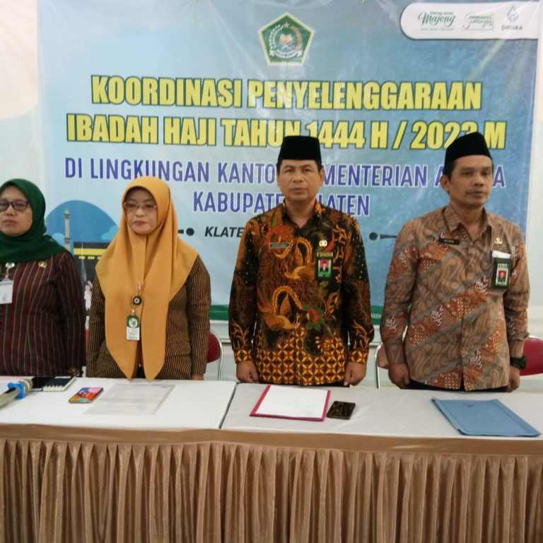 Persiapan Kemenag Klaten dalam Penyelenggaraan Ibadah Haji 2023