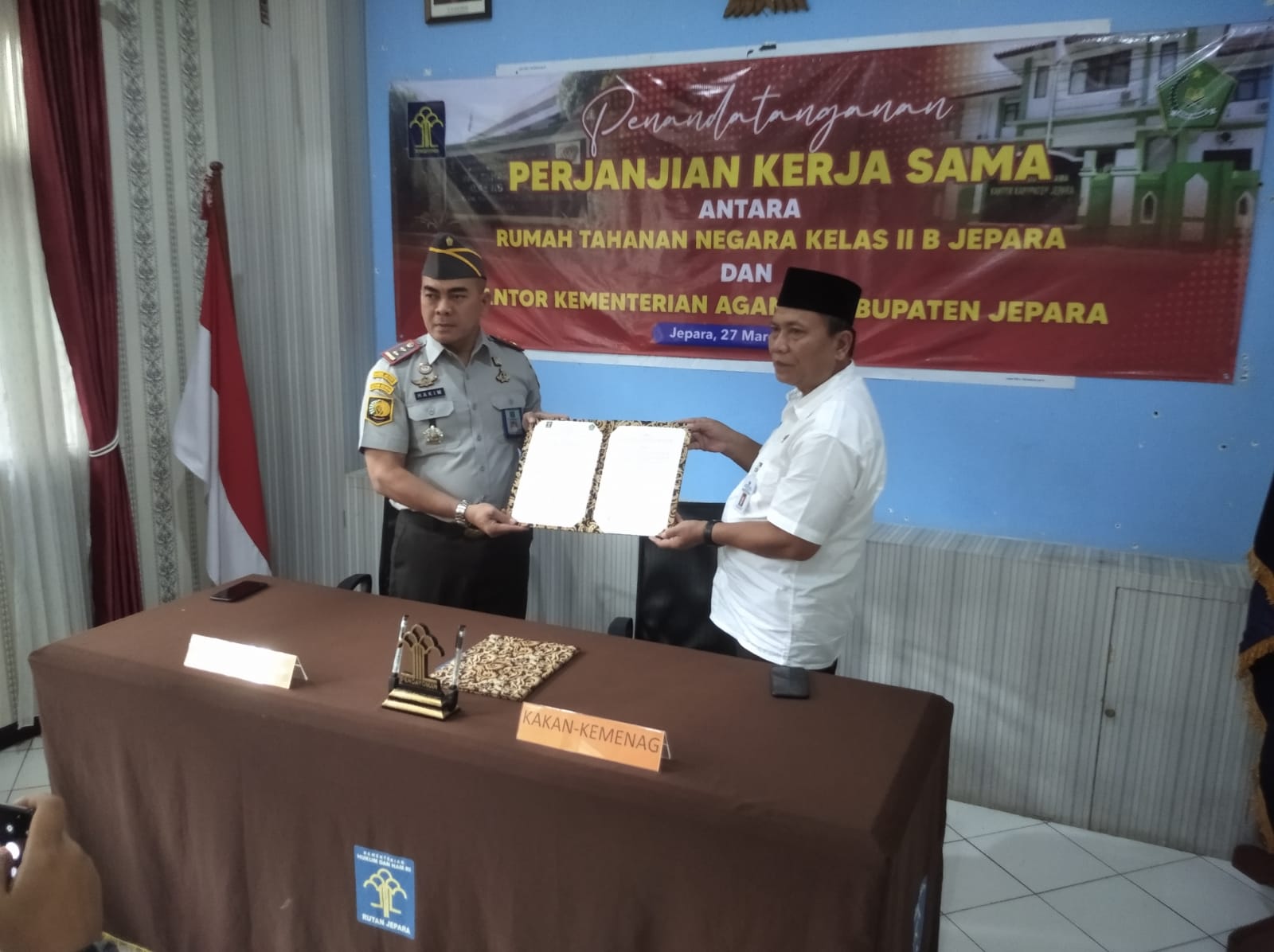 Kemenag Jepara dan Rutan Tanda Tangani MOU dalam Pembinaan Keagamaan Warga Binaan oleh Penyuluh Agama